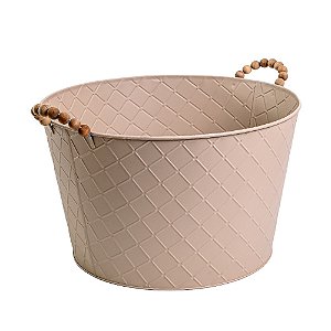 Vaso de Ferro Redondo Com Alça