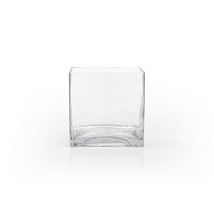 Vaso Vidro Quadrado Transparente