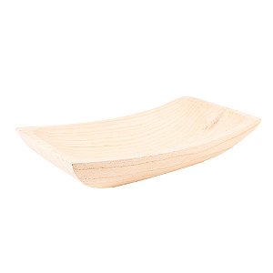 Base de Madeira Quadrada Clara Decorativo