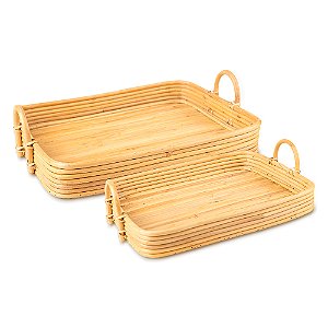 Bandeja Retangular Rattan Jg2
