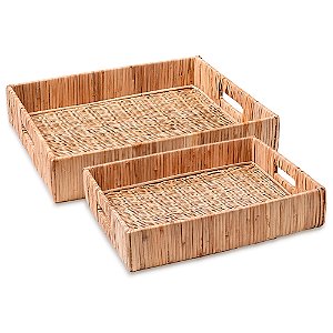 Bandeja Retangular Rattan Jg2