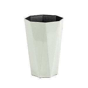 Vaso Plastico Leuca Crema Diamante
