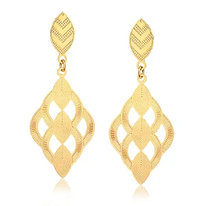 Brinco Divina Luz Losango Folheado