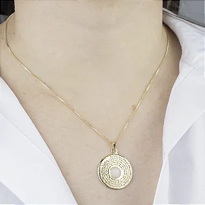 Colar Pai Nosso Folheado