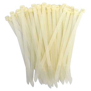 Abracadeira Nylon 200x4,8mm Branca C/100