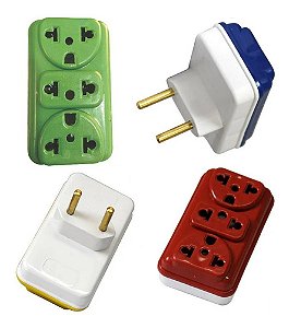Adaptador Tomada T 3 Saidas Sortido