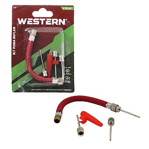 Bico Encher Kit Inflar Bola 5 Pecas I-5