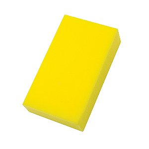 Bloco de Espuma Poliester 22x13x6cm Amarelo