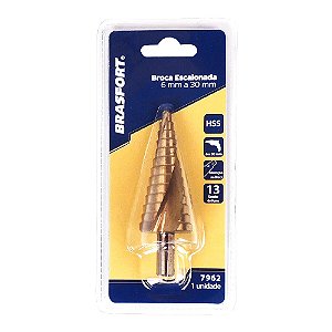 Broca Escalonada 6 a 30mm Brasfort