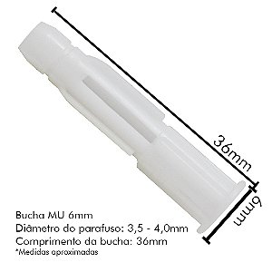 Bucha Fixacao Mu (A) 06 Tijolo Furado