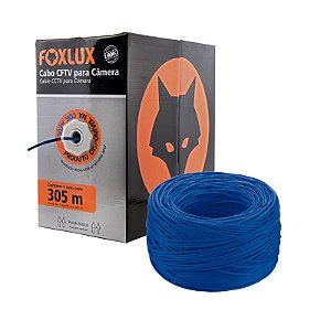 Cabo de Rede Cat5 Azul Foxlux (Metro)