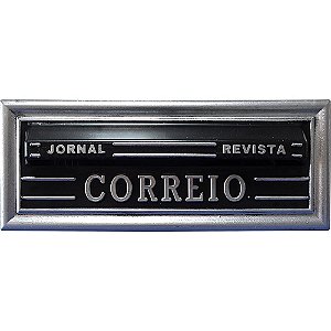 Caixa Carta Plastica Correio N28 Prata Media Real