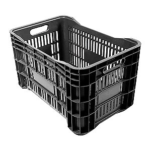 Caixa Plastica Vazada 55x36x31 Preta