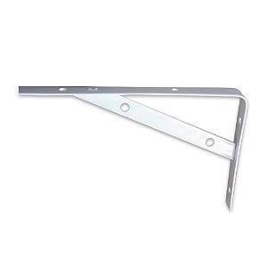 Cantoneira Mao Francesa Leve Branca 20cm