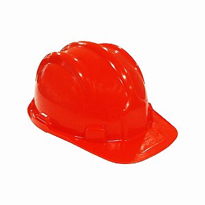 Capacete C/carneira Laranja Plastcor