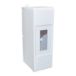 Centro Distribuicao 2 Disjuntores Din Sobrepor Branco Sct2 Steck