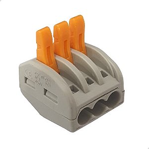 Conector de Emenda Borne 3p 4mm C/ 10 Pecas