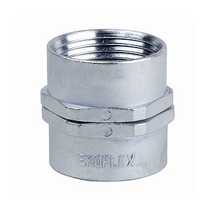 Conector Femea Giratorio 2.1/2" Zincado Ekoflex