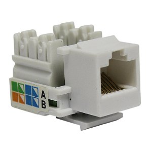 Conector Keystone Rj45 Femea 1 Unidade Dezcomp