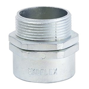 Conector Macho Fixo 4" Zincado Ekoflex