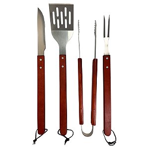 Conjunto para Churrasco Inox com 4 Pcs Gauchogrill