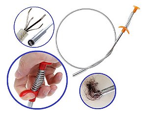 Desentupidor Vaso Pia 160cm Flexivel com Garras Bom-7512