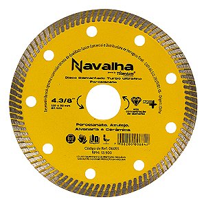 Disco Diamantado Porcelanato 4.3/8 - Navalha