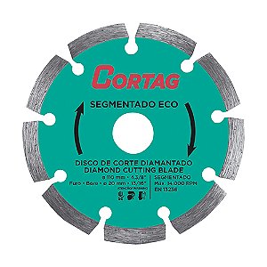 Disco Diamantado Segmentado 110mmx20mm 4.3/8"  Eco  61699