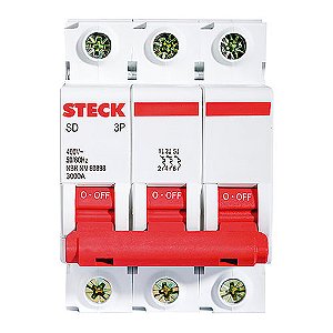 Disjuntor Din Trip  16a Sd63 C 3ka Steck