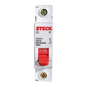 Disjuntor Serie Sd61 25a 1p Curva C 3ka Steck