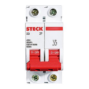 Disjuntor Serie Sd62 20a 2p Curva C 3ka Steck