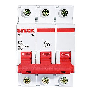 Disjuntor Serie Sd63 63a 3p Curva C 3ka Steck