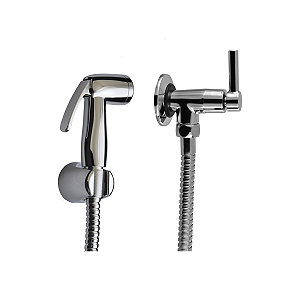 Ducha Higienica C/ Registro Flexivel Metalica 1/4v Alfa