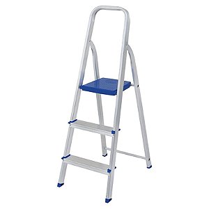 Escada Aluminio 3 Degraus Uso Domestico 005101 Mor