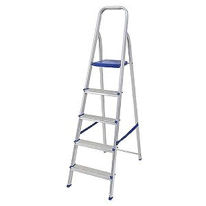 Escada Aluminio 5 Degraus Uso Domestico 005103 Mor