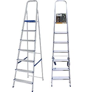 Escada Aluminio 7 Degraus Uso Domestico- 005105 Mor