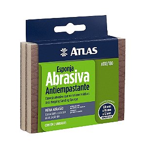Esponja Abrasiva 120x95 Abrasao Media Atlas