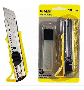 Estilete 18mm C/ Trava Anti Derrapante Bt-320