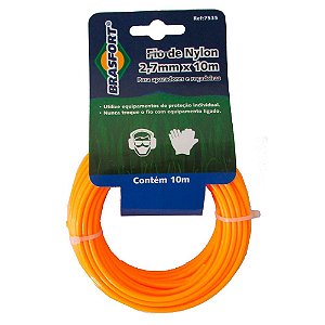 Fio Nylon Redondo 2,7mm 10m