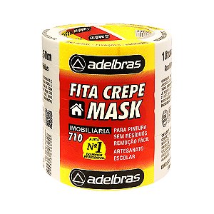 Fita Crepe 18mmx50mt Mask-crepe Adelbras