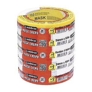 Fita Crepe 24mmx50mt Mask-crepe Adelbras