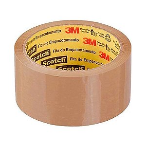 Fita Embal 48mm X 50m Marrom 3m