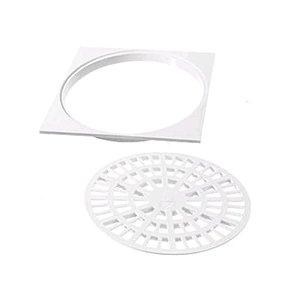 Grelha Redonda 150mm Branca Herc