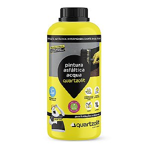 Impermeabilizante Pintura Asfaltica 1l Acqua Quartzolit