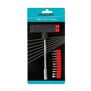 Jogo Chave Cabo T 11 Pcs Bits 6xm Eda