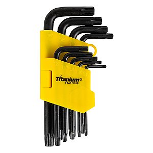 Jogo Chave Torx T10-t50 9 Pecas Curto