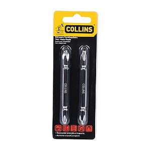 Jogo Ponteira Philips 1/4 X 100mm 2pcs Collins
