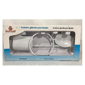 Kit Acessorios Banheiro Abs Branco 5pc Valeplast