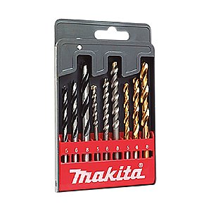 Kit Broca Metal Madeira Concreto com 9 Pecas D-71962