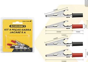 Kit Garra Jacare 5a C/ 4 Peças Bom-5580